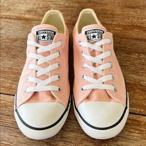 Converse All Star Dainty OX Peachy/Pink/Salmon Low Top Canvas Sneakers W8